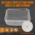 TONDA RV Furnace Vent Screen, Bug Screens Heater Vent Cover for Camper with Installation Tool and Silicone Rubber, 2 Round and 1 Square
