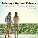 Privacy Fence Screen 1.6' x 13.1' UV-Resistant Visibility Reduction Patio Privacy Screen, Easy Installation with Zip Ties for Patio Yard Porch Chain Link Fence Condo, Green Leaf Pattern