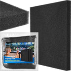 Borlech Aquarium Bio Filter Sponge Pad - Cut-to-Size Aquarium Filter Media for Fish Tank, Pond, Sump - Mechanical & Biological Filtration (18.5"x18.5"x1.6", 35PPI, 1 Pack)
