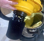 Reusable Dry Disc Filter for Small Shop Vac Kit includes 6 Dry Filters, 2 Foam Sleeves, and 2 Mounting Rings - Compatible with Shop Vac, Ridgid, Craftsman and Other Similar Wet Dry Vacs