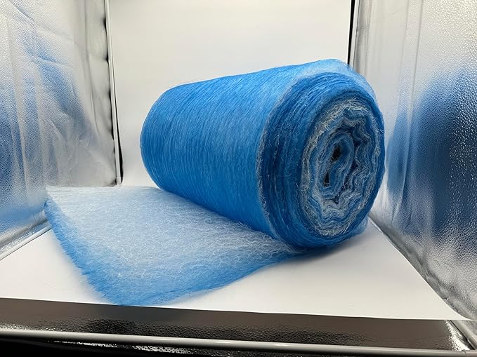 wioboy Paint Booth Exhaust Filter Roll (36" x 200ft), Spray Booth Filter, Fiberglass Paint Arrestor for Air Filter System(18 Gram)