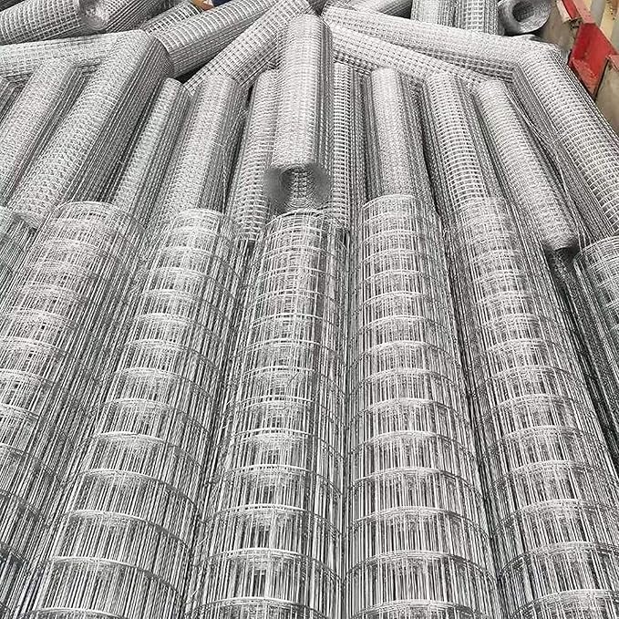 AOTNZ Welded Wire Fencing, Stainless Steel Anti-Rust Decorate Square Screening Filter Sheet for Garden Fence Aviary Hutch Net Fence Chicken Coop Pond Enclosure (Color : Silver, Size : 1.2x7m)