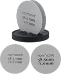 Normcore 2 Packs 58.5mm Puck Screen with Stand - Reusable Contact Shower Screen with Silicone Holder - 1.7mm / 1.0mm Thickness 150μm Mesh - Compatible with Espresso Machine 58mm Portafilter Basket