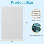 16 Pcs 13x9 (33cmx23cm) 40 Mesh 304 Stainless Steel Wire Mesh Sheet, Rustproof Metal Mesh Sheet Screen for DIY Crafts, Vent Covers, Garden Fencing, Window Protection & Industrial Filters