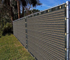 Ifenceview 6'x1' to 6'x100' Brown Shade Cloth Panels Fence Privacy Screen Fabric Mesh Net for Construction Site Yard Driveway Garden Railing Pool Balcony Canopy Awning 160 GSM (6' x 53')