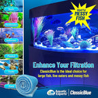 Aquatic Experts Classic Bonded Aquarium Filter Pad -12 Inches by 72 Inches by .75 Inch - Blue and White Aquarium Filter Media Roll Bulk Can Be Cut to Fit Most Filters, Made in USA