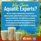 Aquatic Experts Beige COARSE Pond Filter Pad - 1.25 inch Thick - Bulk Roll Water Garden Filter Pond Media - Made in USA, (1.25 inch by 14 inch by 56 inch)