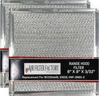 Air Filter Factory Stove Hood Vent 8X8 Inch RV Range Hood Vent Filter Replacement For BCC024600, 53028, VNF-2M03-2 Ventline Exhaust Fan 12-Layer Grease Filter 2-Pack
