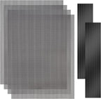 [4 Pack] 400x300mm DIY PC Case Dust Filter, 1.2mm Hole, PVC Dustproof Mesh Filter Cover with Magnetic Strip for Computer PC Case