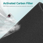 4 Packs HH001 Filter Replacement for Hynik Alviera HH001 Air Purifi-er, 3 in 1 with HEPA Filter and Activated Carbon Replacement Filter with 16pcs Aroma Pads