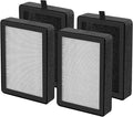 4 Pack LV-H128 Replacement Filter Compatible with LEVOIT LV-H128 / PUURVSAS (HM669A) / ROVACS (RV60) Air Purifiers, 3-IN-1 Filter for LV-H128-RF Replacement Filter