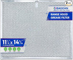 Bagean Stove Hood Vent Filter 11.8" x 14.3" BPS1FA30 - Compatible with NuTone Allure & Broan Range Hood Filter Replacement 99010299 - Fits QS1 QS2 30" Hoods - Blocks Grease & Filters Oven Air (1-Pk)