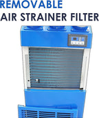 Portable Air Conditioner 22,178 BTU Industrial Spot Cooler Air Conditioner 910m³/h Mobile Outdoor Indoor Cooling Aircon with Three Column 220V 2400W