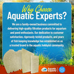 Aquatic Experts Beige COARSE Pond Filter Pad - 1.25 inch Thick - Compatible with Savio Compact Skimmerfilter Media - Made in USA (6" x 15" - 6 Pack)