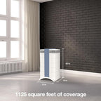 IQAir GC MultiGas XE Air Purifier- 2-Pack – Smart MultiGas Filtration for Rooms up to 2250 sq ft - Chemicals, Odors, VOCs, and Particles, Swiss Made, WiFi Enabled