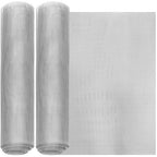 SATINIOR 2 Packs 11.8 x 39.3 Inch 304 Stainless Steel Woven Wire Mesh Fine Screen for Vent, Garden, Cage, Window Screen, Filter, Filtration Cloth, Vent Mesh(20 Mesh)