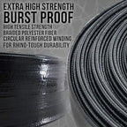 U.S. Pool Supply Pool Backwash Hose 1 1/2 Inch Diameter x 100 Feet - Discharge Hose for Pump, Sand Filter & Sump Pump Hoses - Burst Resistant Lay Flat Drainage Hoses for Inground & Above Ground Pools