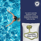 Palmetto 10 Pack Pool Filter Sand, Clean and Clear Water, Natural Sand for Residential and Commercial Pool Sand Filter Pumps, 50 Pound