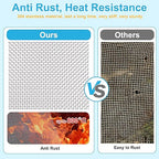 4 Pcs 13x9 (33cmx23cm) 20 Mesh 304 Stainless Steel Wire Mesh Sheet, Rustproof Metal Mesh Sheet Screen for DIY Crafts, Vent Covers, Garden Fencing, Window Protection & Industrial Filters
