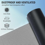 39x12 inch Customizable DIY Floor Vent Covers, Magnetic PVC Vent Mesh for Wall, Ceiling & Home Floor, PC Case Dust Mesh Filter