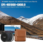 7artisans Nano Magnetic Filter UV Filter ND Light Reduction Filter/CPL Polarization Filter/GND Gradient Filter/Black Mist 1/4 Portrait Photography Filter Suitable for Lens(72mm 3-in-1 Set)