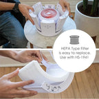 Crane HEPA Air Purifier, Air Purifiers for Home, Quiet Air Purifier HEPA Filter, Home Air Purifiers, Air Purifier For Pets, Office, Baby Nursery