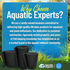 Aquatic Experts Classic Koi Pond Filter Pad COARSE – Bulk Roll Pond Filter Media, Rigid Ultra-Durable Latex Coated Fish Pond Filter Material US (18" x 72", Coarse (Black))