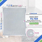 Bagean Stove Hood Vent Filter 11.8" x 14.3" BPS1FA30 - Compatible with NuTone Allure & Broan Range Hood Filter Replacement 99010299 - Fits QS1 QS2 30" Hoods - Blocks Grease & Filters Oven Air (1-Pk)