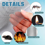 SATINIOR 2 Packs 11.8 x 39.3 Inch 304 Stainless Steel Woven Wire Mesh Fine Screen for Vent, Garden, Cage, Window Screen, Filter, Filtration Cloth, Vent Mesh(20 Mesh)