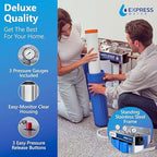 Whole Home Water Filter System| ANTI-SCALE | 3 Stage Water Purifier Whole Home, Top-Tier Anti-Scale Filter Specially Designed to Prevent Scale Build-Up, Protects Appliances, No More Descaler Solution