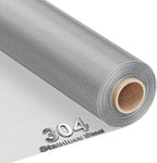 MAGZO 304 Stainless Steel Mesh Screen Roll 47in x 10ft - 22 Mesh Pet Proof Metal Window Screen Replacement, Screen Door Mesh for Patio,Porch,Pet,Cage,Vent Cover,Filter,Gutter Guard,Rodent Protection