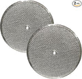 Air Filter Factory 9-1/2 Inches Round x 3/32 With Center Hole Flat Range Hood 12-Layer Aluminum Grease Filter 2-Pack