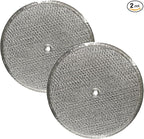 Air Filter Factory 9-1/2 Inches Round x 3/32 With Center Hole Flat Range Hood 12-Layer Aluminum Grease Filter 2-Pack
