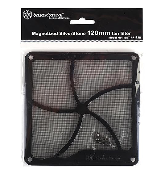 SilverStone FF122 120mm Fan Filter with Magnet, SST-FF122B