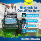 Aquatic Experts Classic Bonded Aquarium Filter Pad -18 Inches by 72 Inches by .75 Inch - Blue and White Aquarium Filter Media Roll Bulk Can Be Cut to Fit Most Filters, Made in USA (18" x 72")