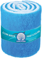 Premium Koi Pond Filter Media Roll - High-Efficiency Pond Filters for Outdoor Ponds, Reusable Fish Pond Filter Material, Made in USA (PRO - Blue - 8ft)