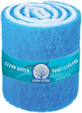 Premium Koi Pond Filter Media Roll - High-Efficiency Pond Filters for Outdoor Ponds, Reusable Fish Pond Filter Material, Made in USA (PRO - Blue - 12 ft roll)