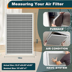 16x25x1 Reusable Air Filter, Washable, MERV 8, Permanent Electrostatic Air Filter, Lasts a Lifetime, Breathe Safely at Home or in the Office