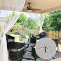 RYB HOME 2 Panels Porch Screen Mesh Outdoor Curtains Lightweight Mosquito Netting for Patio Gazebo Pool Hut Bug Netting Size Adjustable, White, 118 inches Wide x 108 inches Long