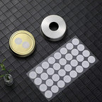 Zonon 64 Pieces Synthetic Filter Paper Stickers 20 mm 0.3 ?m Synthetic Filter Disc Tape Mushroom Applied Under Wide Mouth Mason Jar for Mushroom Cultivation