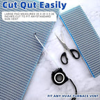 2 Pieces 8D Washable Air Filter Reusable Replacement Air Filter 30 x 20 Inch Cut to Fit Air Conditioner Filters for Air Conditioning HVAC Furnace Vents
