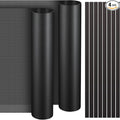 Woanger 4 Pcs 1000 x 300 mm DIY PC Case Dust Filter PC Fan Mesh Filter Floor Vent Cover PVC Dustproof Cover with Magnetic Strip for Computer Chassis Speaker and More, 0.03 Inch Hole, Black