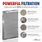 16x24x1 Electrostatic Air Filter, MERV 8, Washable, Reusable Furnace AC/HVAC Filter, Energy Saving, Easy to Clean, Long-Lasting by LifeSupplyUSA