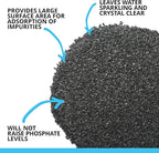Fluval Carbon Filter Media for Aquariums, Premium Bituminous Carbon Inserts, 100-gram Nylon Bags, 3 Count (Pack of 1), A1440