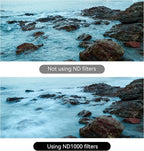 7artisans Nano Magnetic Filter UV Filter ND Light Reduction Filter/CPL Polarization Filter/GND Gradient Filter/Black Mist 1/4 Portrait Photography Filter Suitable for Lens(72mm ND1000)