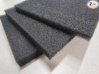 10 ppi Reticulated Sponge Black Regicell Automotive Air Filter, Noise Suppression Filtration, Speaker Foam Size: (2PCS) 54" x 36" x 1" Thick