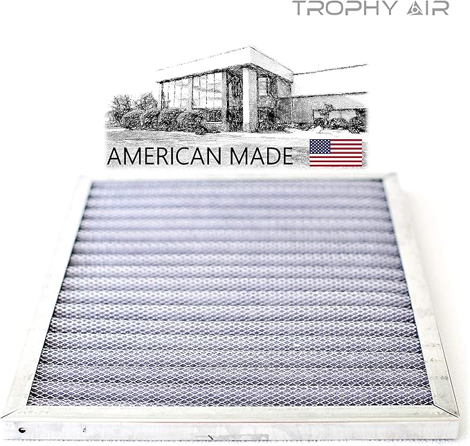 14x20x1 | Trophy Air | Merv 8 | Washable Furnace Filter | Lifetime HVAC & Furnace Air Filter | Washable Electrostatic | High Dust Holding Capacity | Premium Quality Aluminum