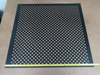 2'x2' Black Plastic Perforated Tile, 3 Pack, with 1/2" Holes
