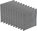 PATIKIL 120mm Filter Foam Sponges, 10 Pack Sponge Sheet Replacement Media Pad for Computer, Ventilator, Fan, Black