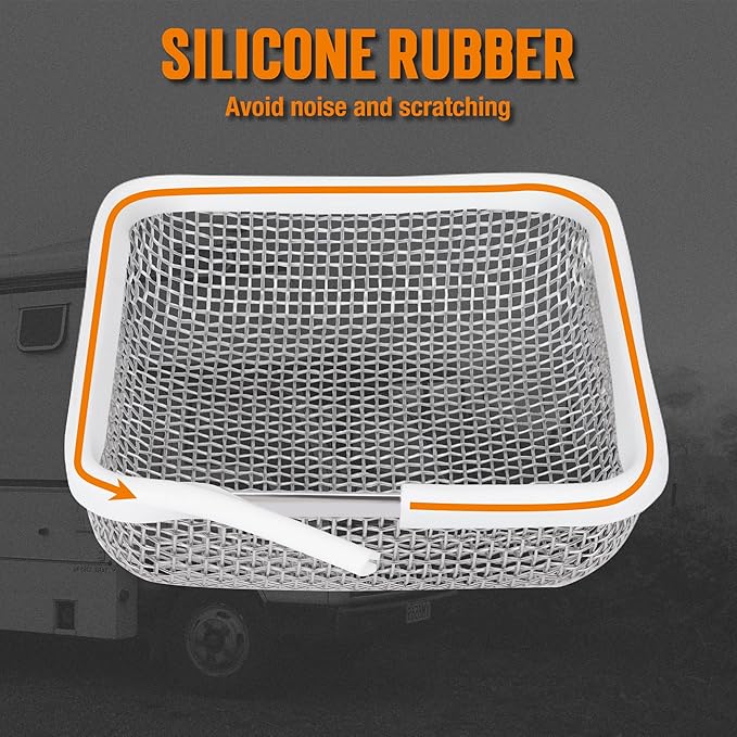 TONDA RV Furnace Vent Screen, Bug Screens Heater Vent Cover for Camper with Installation Tool and Silicone Rubber, Square 2 Pack